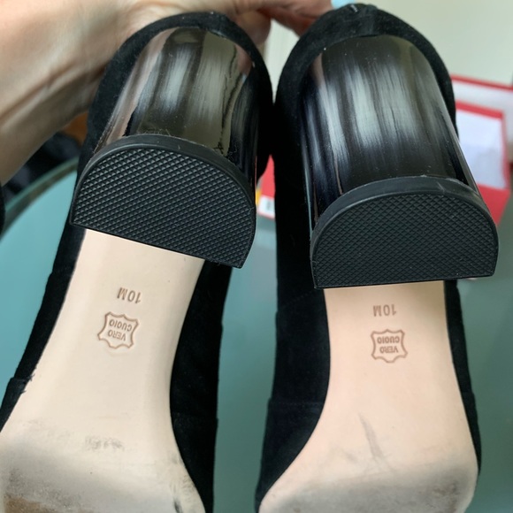 Awesome like-new suede ombré heel booties🖤 - Picture 7 of 14